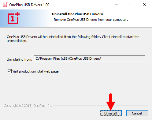 OnePlus USB Driver Remove